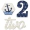 Big Dot of Happiness 2nd Birthday Ahoy - Nautical - DIY Shaped Second Birthday Party Cut-Outs - 24 Count